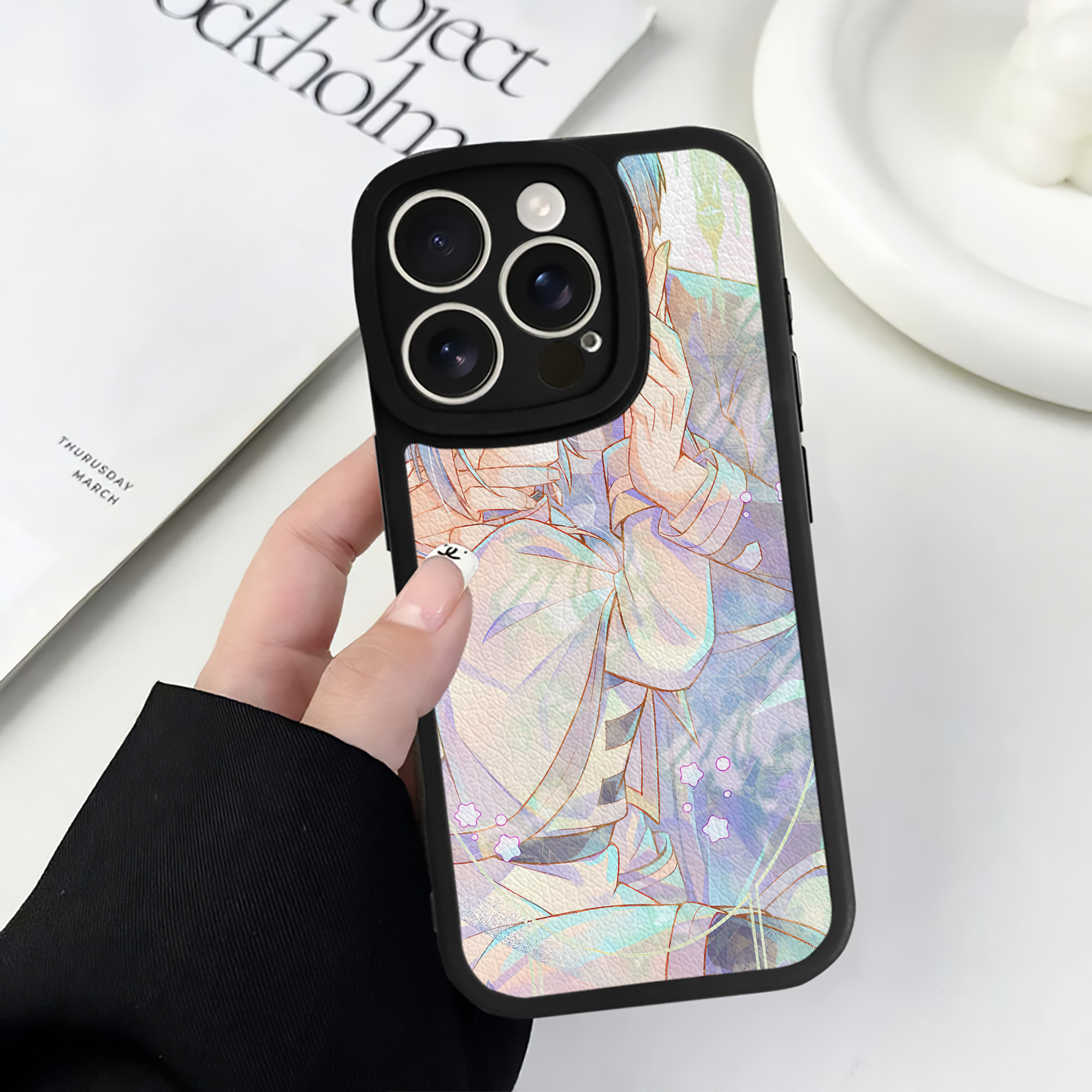 （画像用） 葬送のフリーレン Frieren 【iPhone 16シリーズ対応】シリコンスマホケース（レザー調） 材質：シリコン